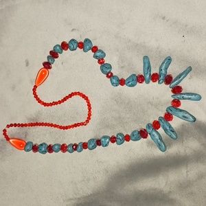Faux turquoise necklace